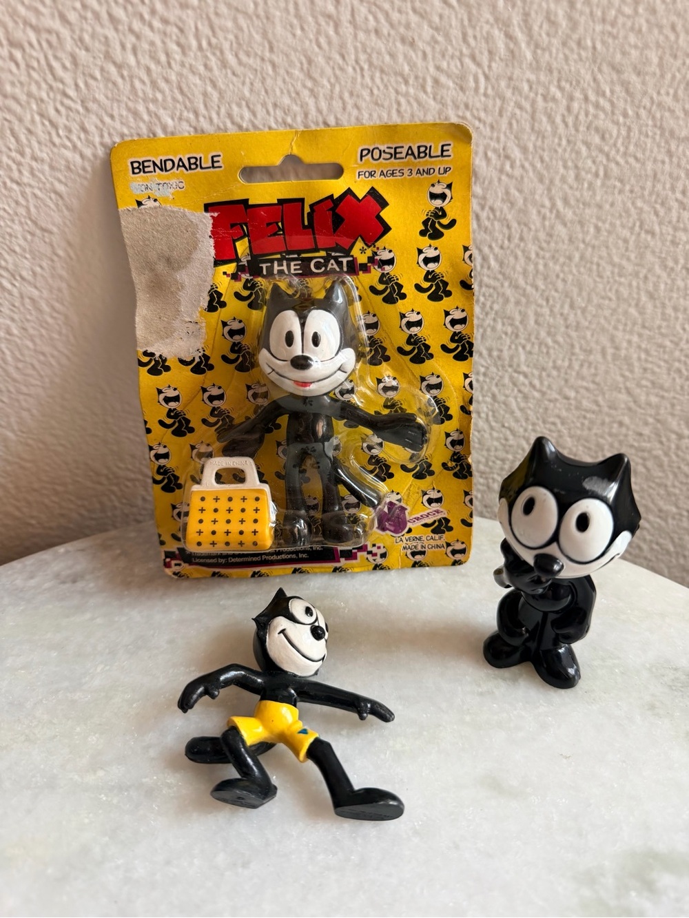 Felix the Cat Toy Figure Lot of 3